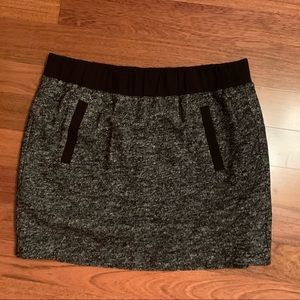 Loft Grey and Black skirt